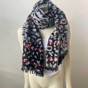 29 Palms Womens soft Multi Color Animal Print Wide Rectangle Casual Winter Scarf